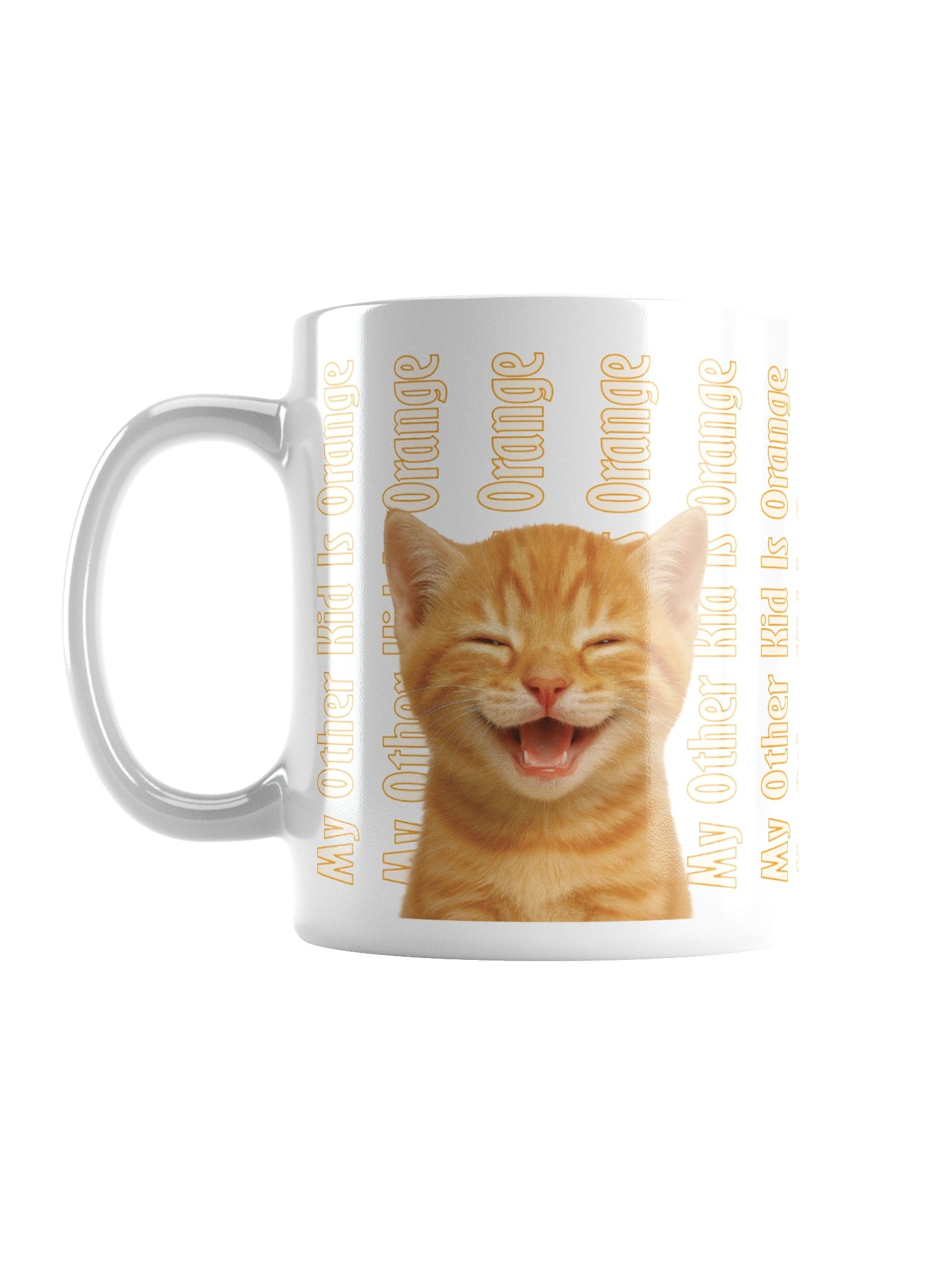 Mug: "My Other Kid Is Orange Did I Mention My Other Kid Is Orange?" with Beautiful Orange Tabby cat image product image (1)