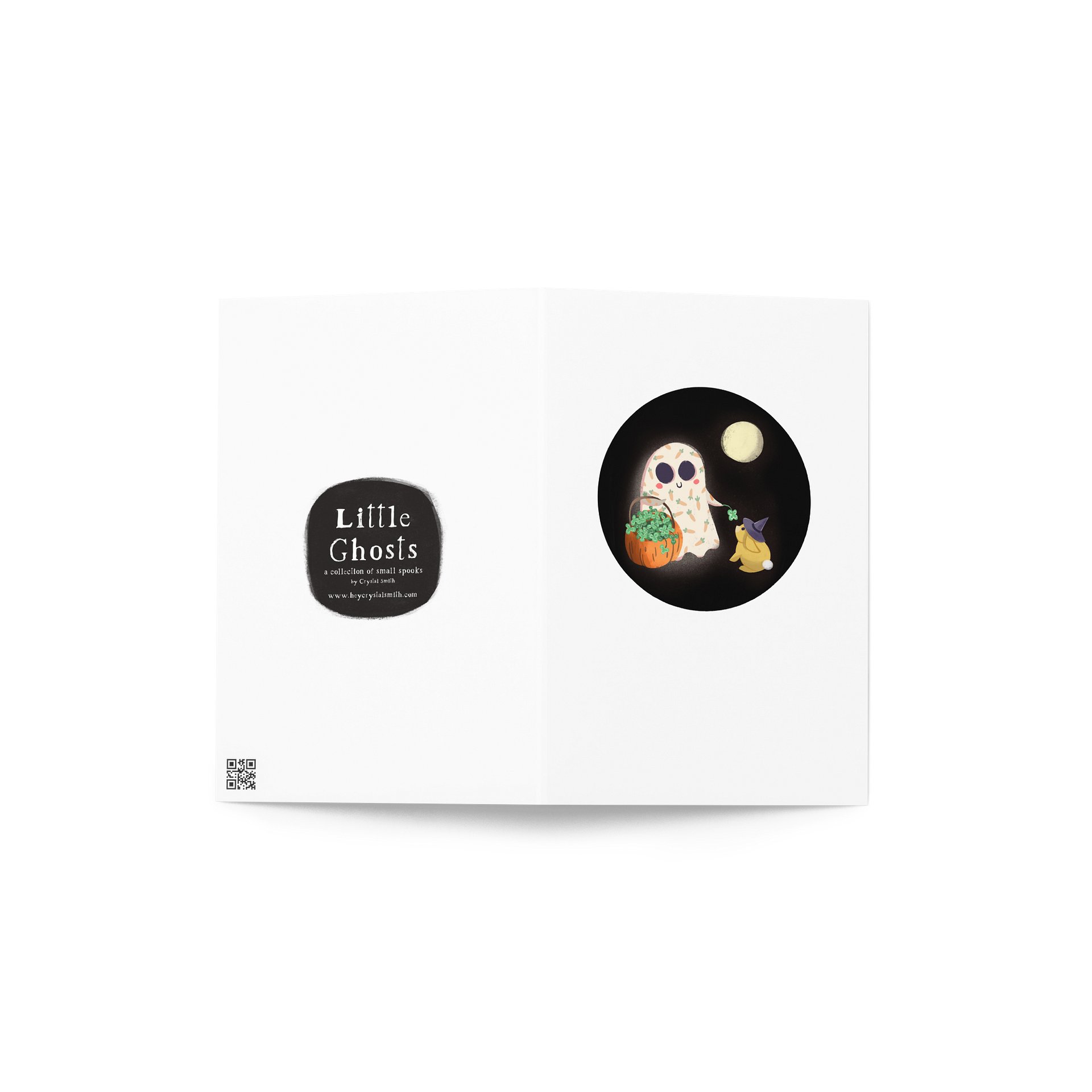 Little Ghost and Magic Bunny - Greeting Card product image (4)