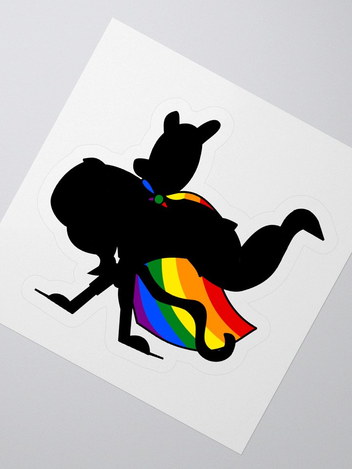 Superhomo! Vermili Gay Silhouette Variant Sticker! product image (4)