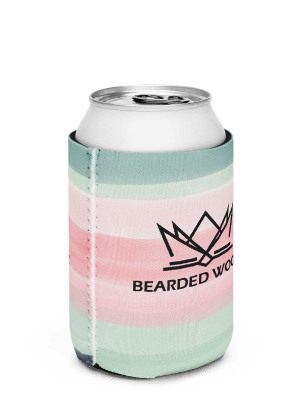 Coozie Can Cooler (Design: Bearded Woodz) Custom Color product image (3)