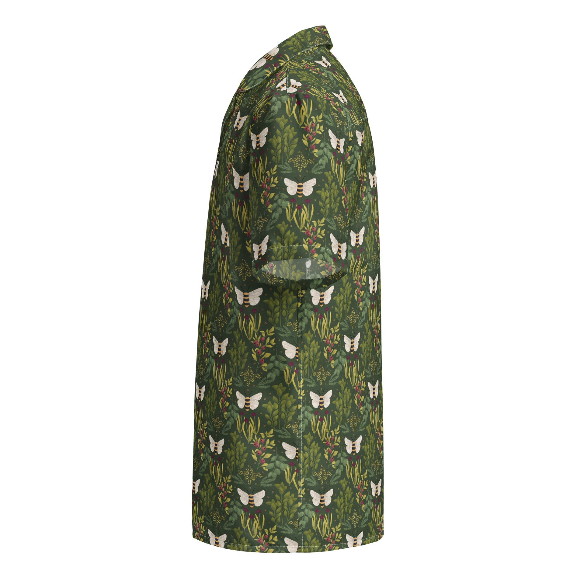 Bees and Foliage Hawaiian Shirt product image (3)