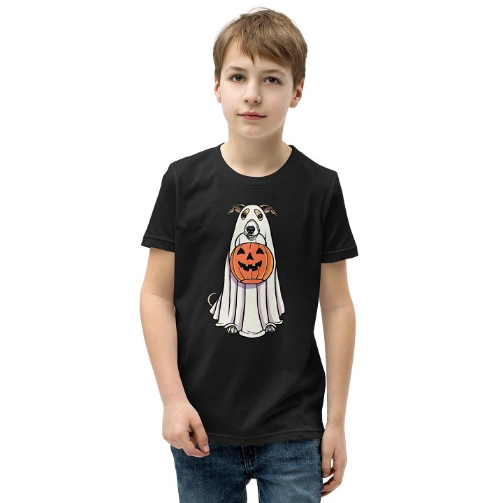 Halloween Whippet(Fawn & White) Youth T-Shirt product image (1)