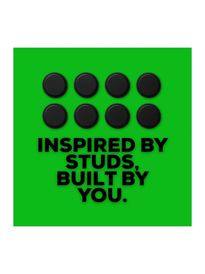 Inspired by Studs (Green) Sticker product image (2)