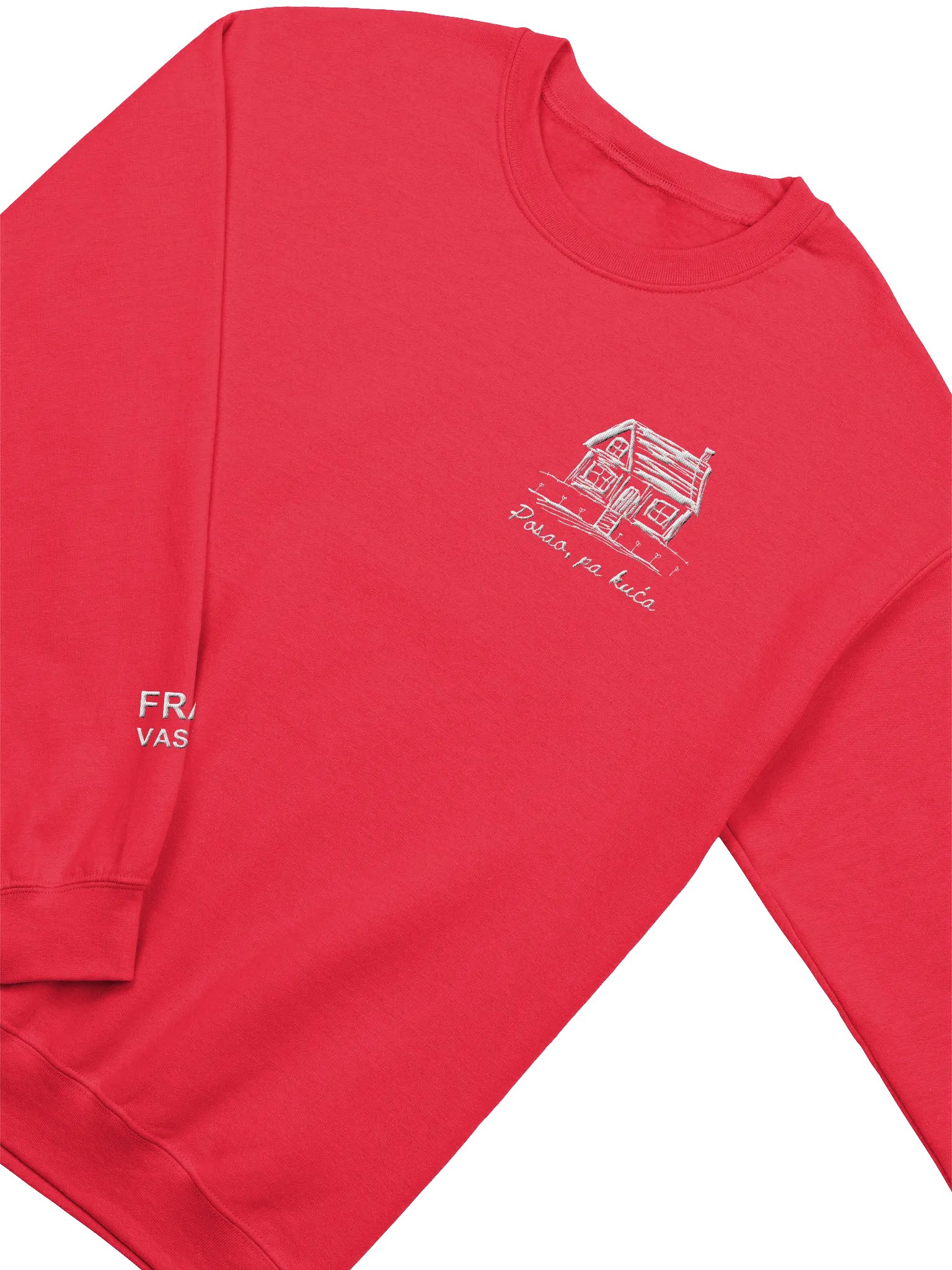 "Posao, pa kuća" Embroidered Crewneck product image (2)