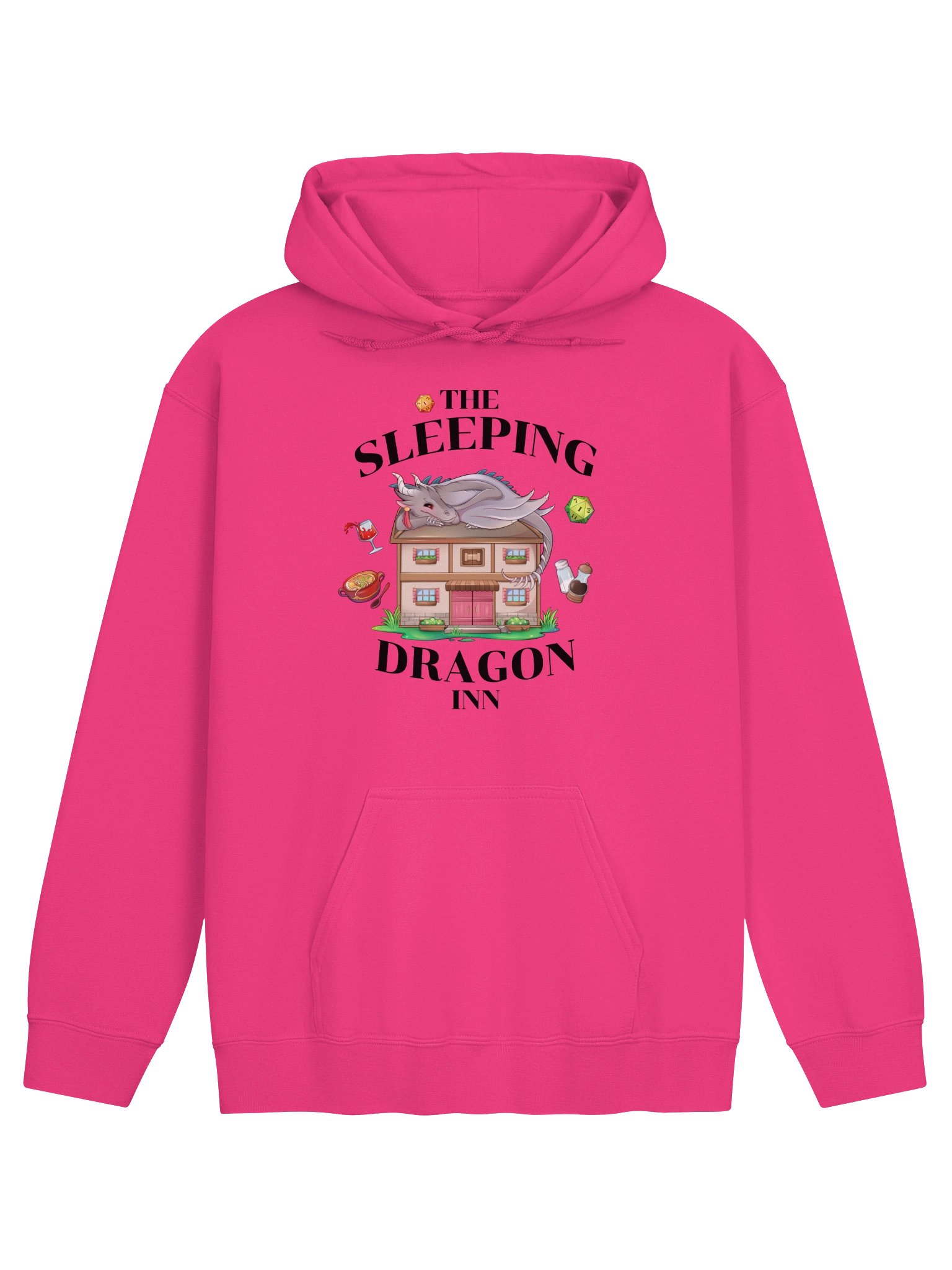 The Sleeping Dragon Inn Hoodie [Black Font] product image (7)
