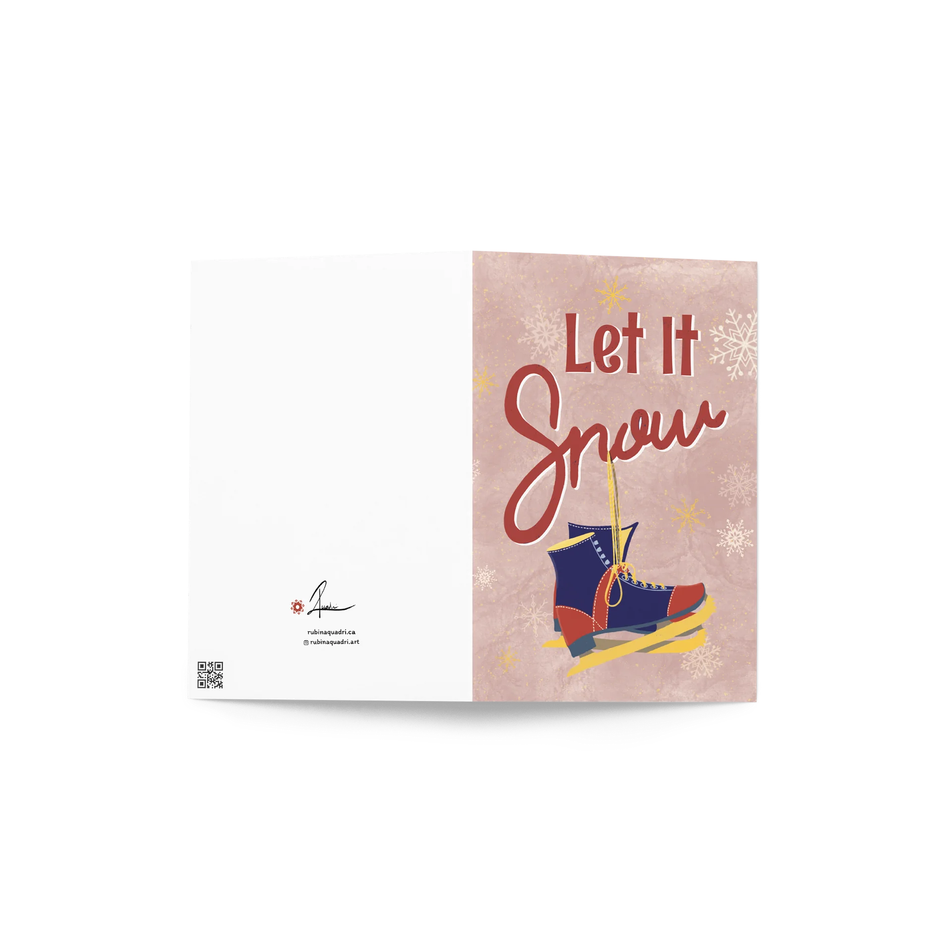 Let It Snow | Vintage Skate Holiday Card product image (2)