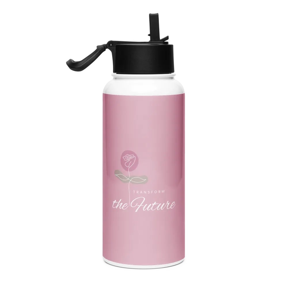 Stainless Steel Water Bottle with a Straw Lid SWFB0132 product image (2)