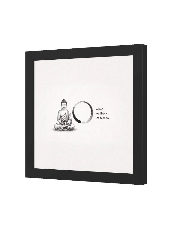 What We Think We Become Buddhist Framed Poster product image (2)