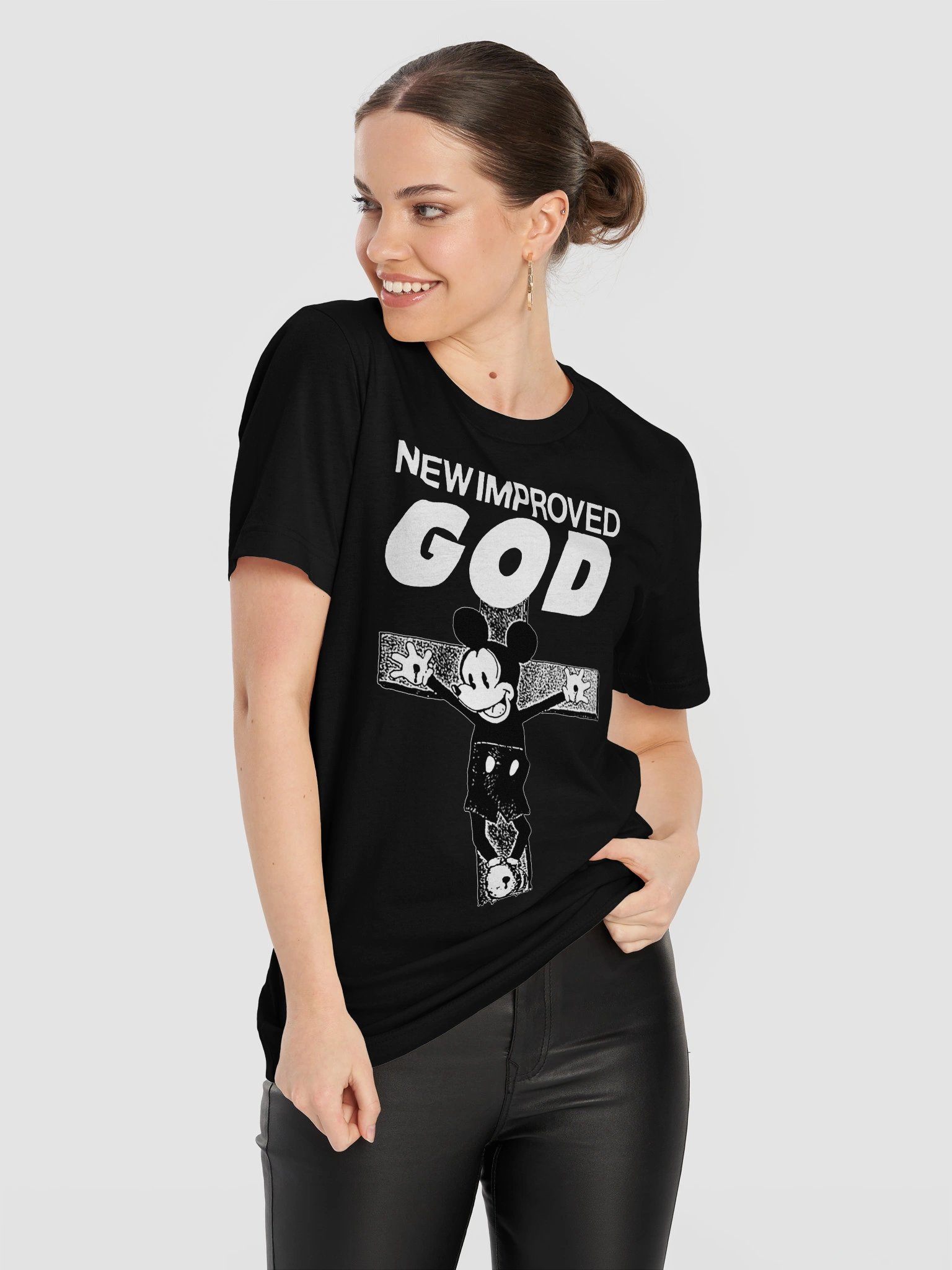 NEW IMPROVED GOD TEE BLACK product image (3)