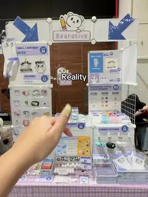 Was inspired to do this trend video by @koi 🌸 | zellie's koi pond  But i lowkey messed up the 1st part already 😂 #artistalley #trend #booth #craftfestsg #fail