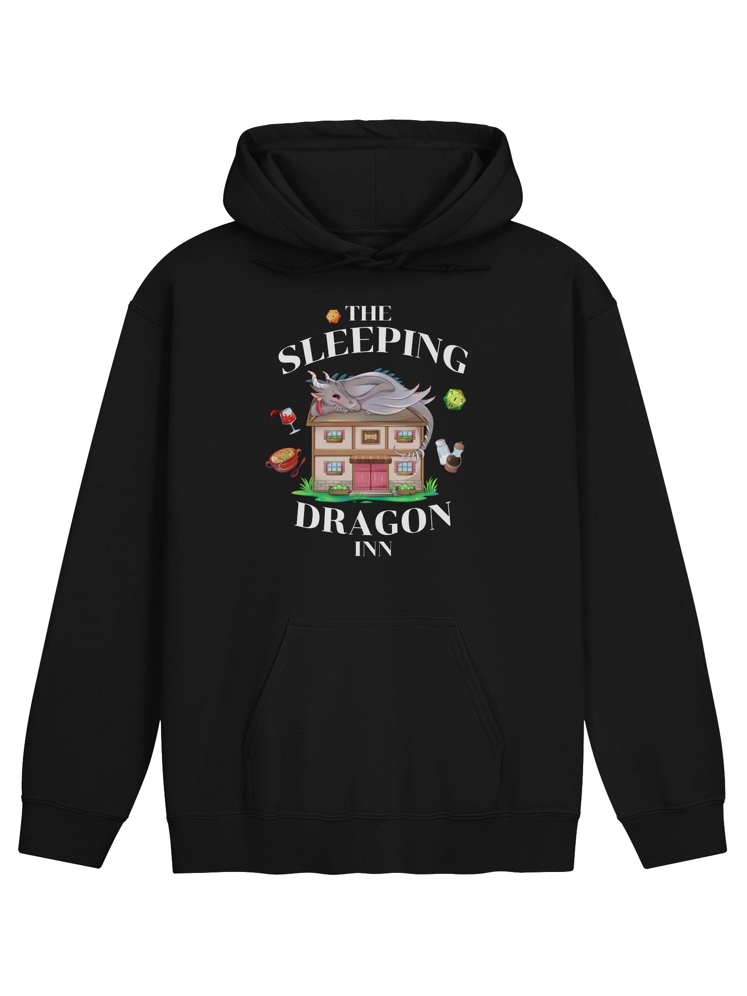 The Sleeping Dragon Inn Hoodie [White Font] product image (2)