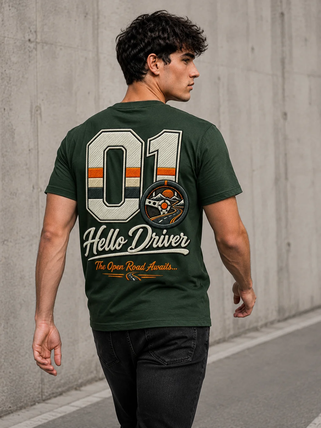 Hello Driver – Vintage Open Road Car T-Shirt product image (107)