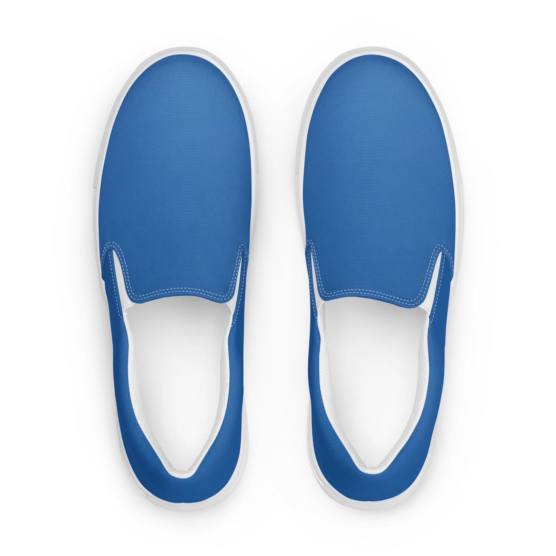 Gradient Blue Men's Canvas Slip-On Shoes product image (1)