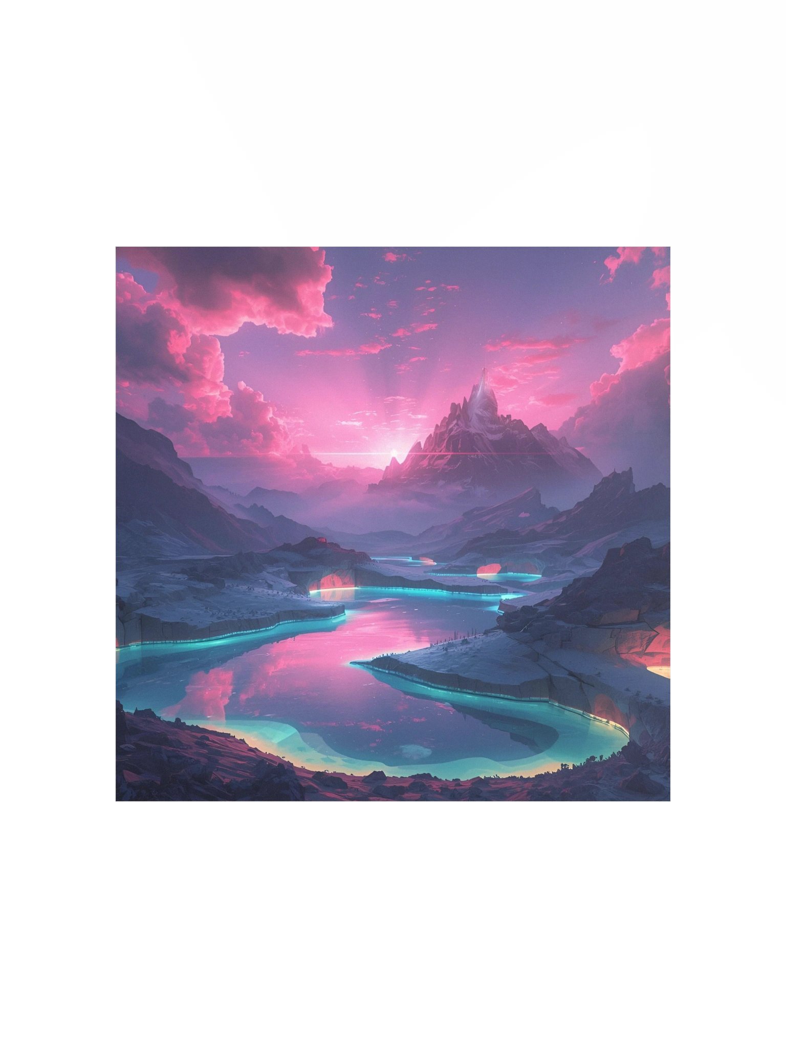 Dreamy Castle Sunset Poster product image (3)