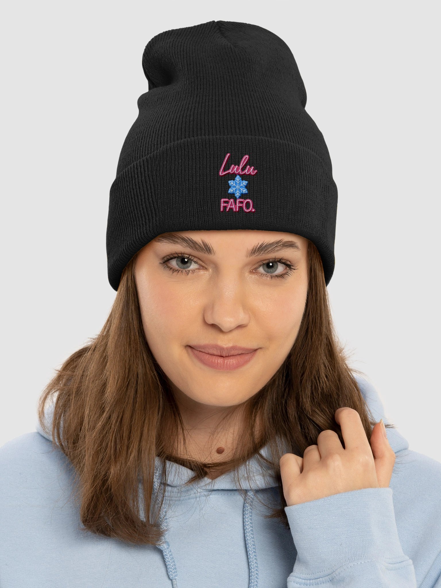 Lulu FAFO Snowflake Beanie product image (3)