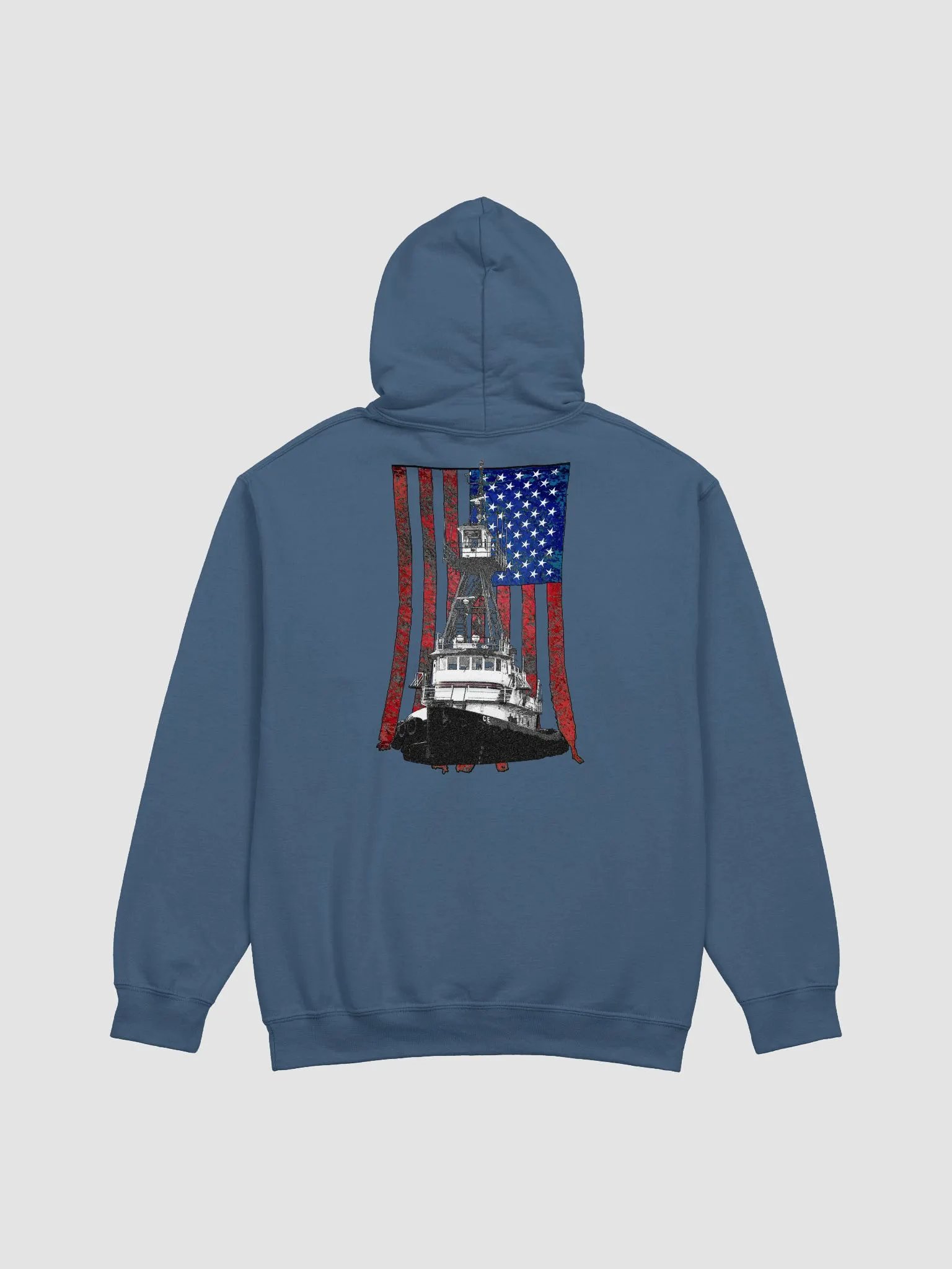 Tug CE & American Flag – Classic Marine Workwear | Twin Anchor Apparel Deckhand Heritage Line product image (1)