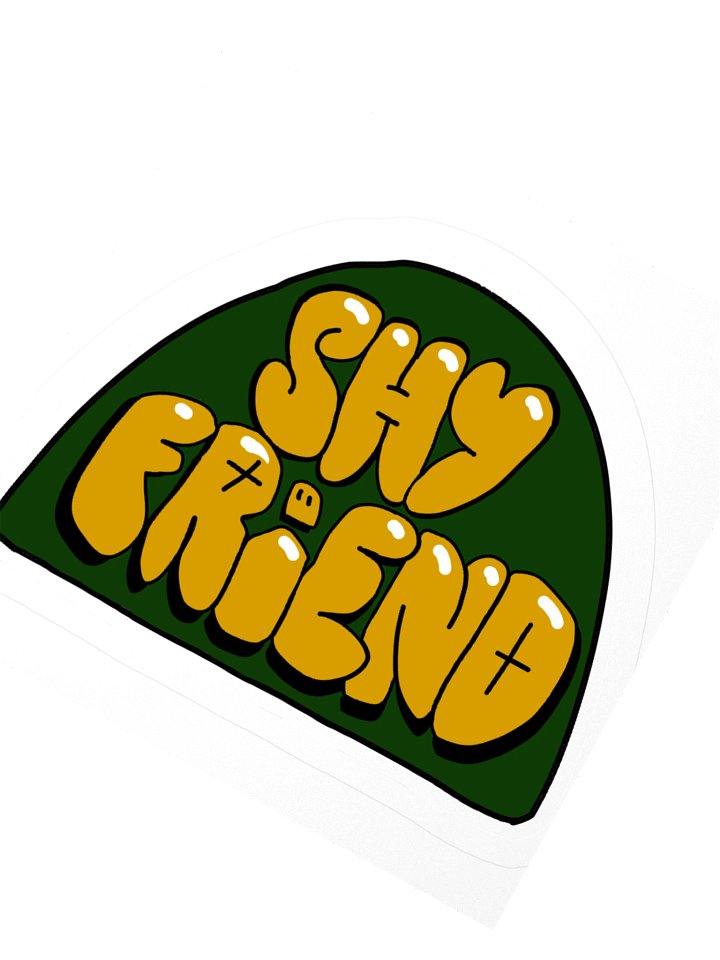 SHY FRiEND logo sticker product image (5)