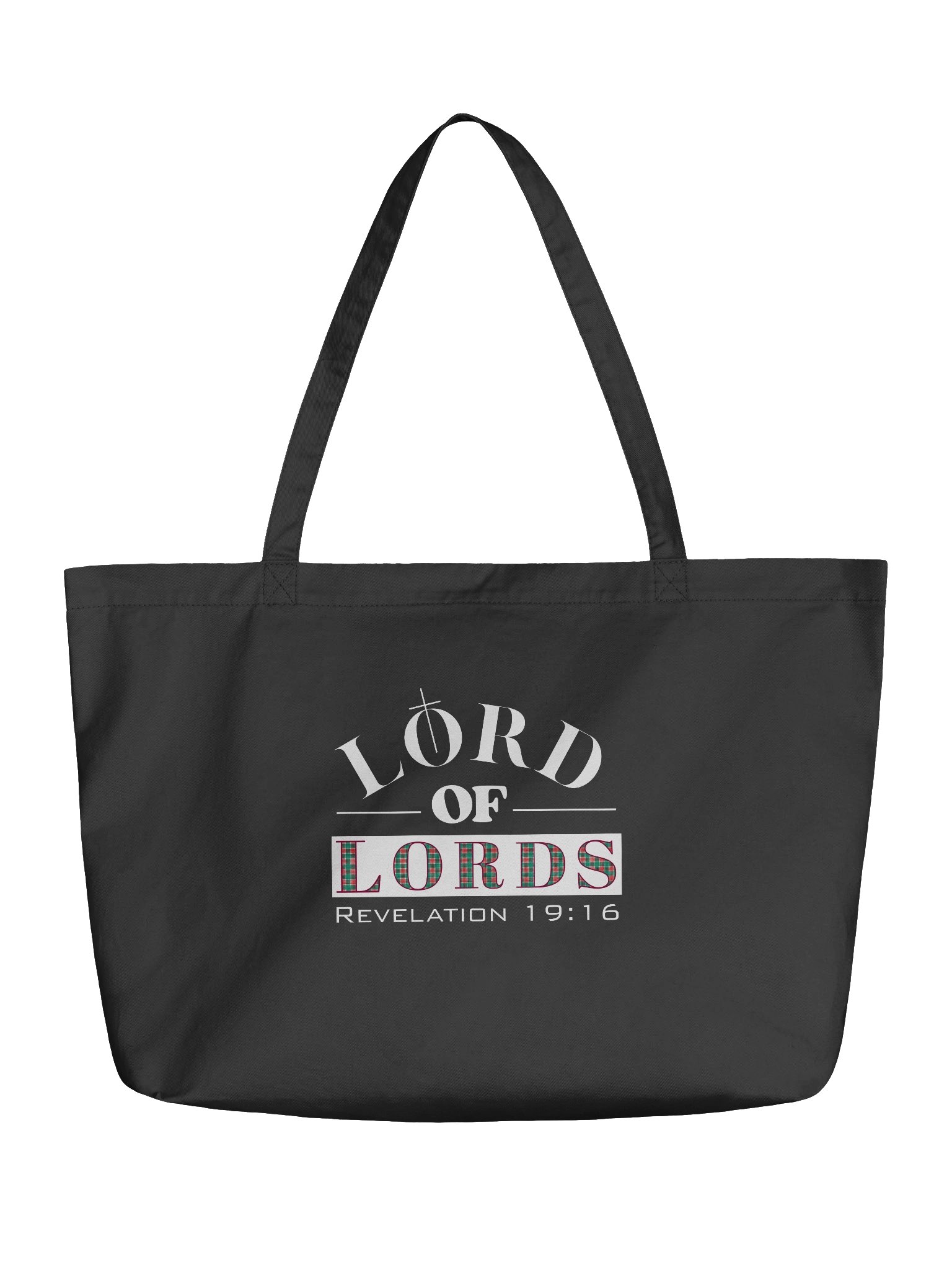 Christian Organic Tote Bag | Lord of Lords, Revelation 19:16 | Christ Gift product image (2)