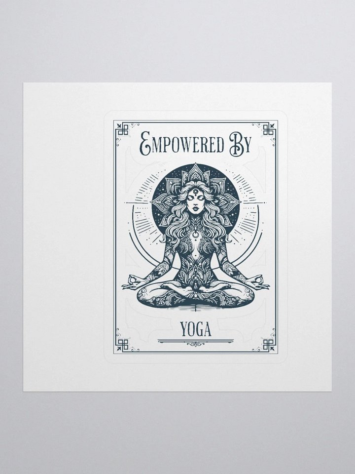 Empowered by Yoga Tarot Card Sticker product image (1)