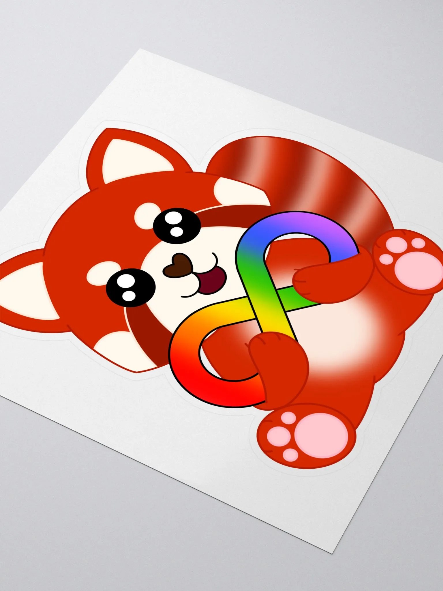 Red Panda Diversity Sticker product image (3)
