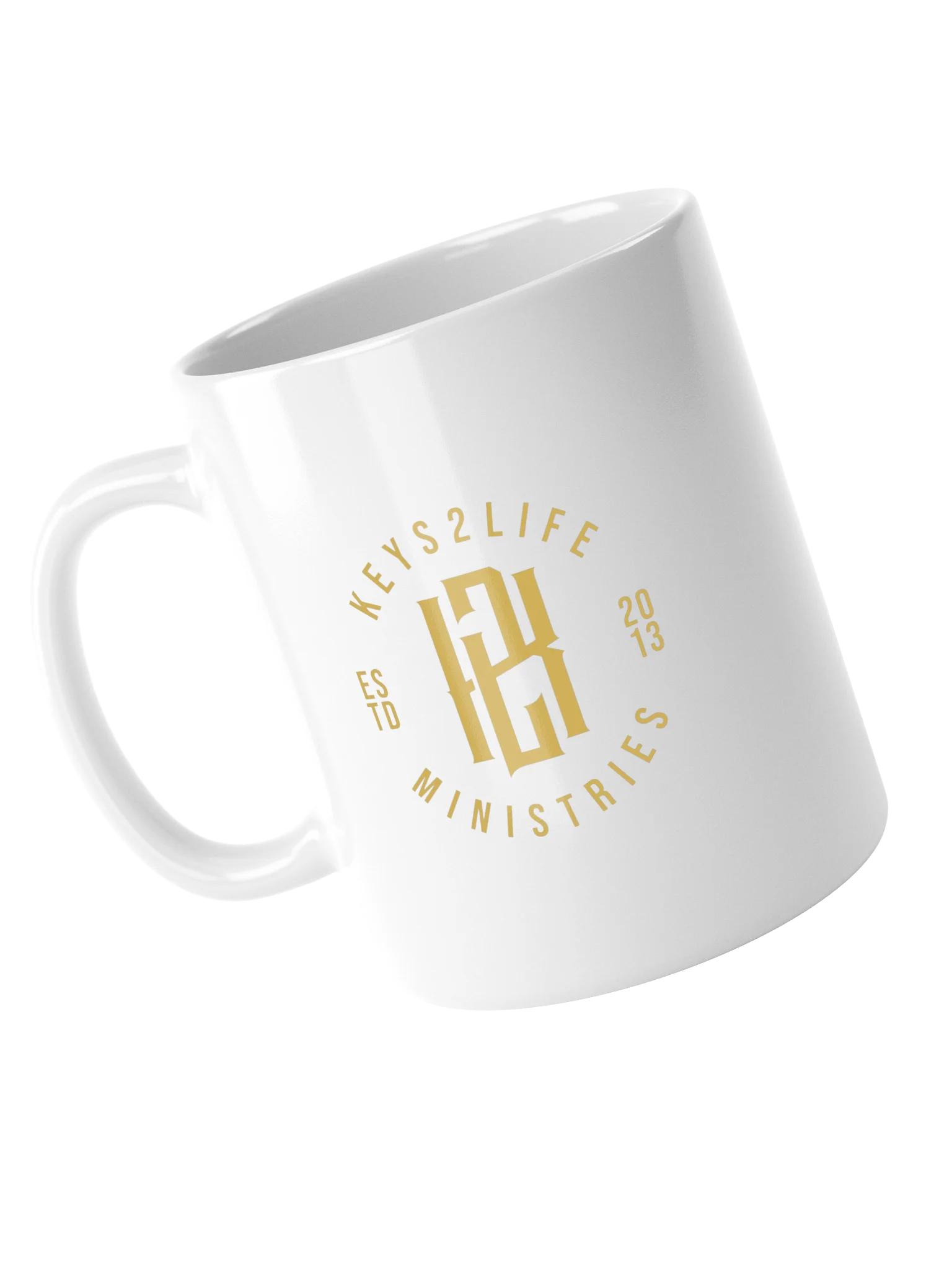 Keys2Life Ministries Gold Logo Mug product image (13)