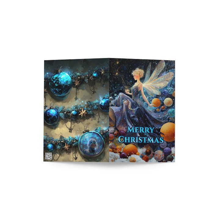 Celestial Fairy Christmas Card: Whimsical Holiday Art product image (2)