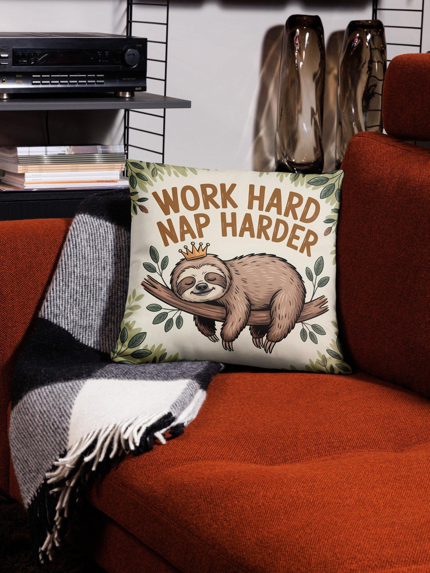 Work Hard Nap Harder Non-Sacral Pillow product image (1)
