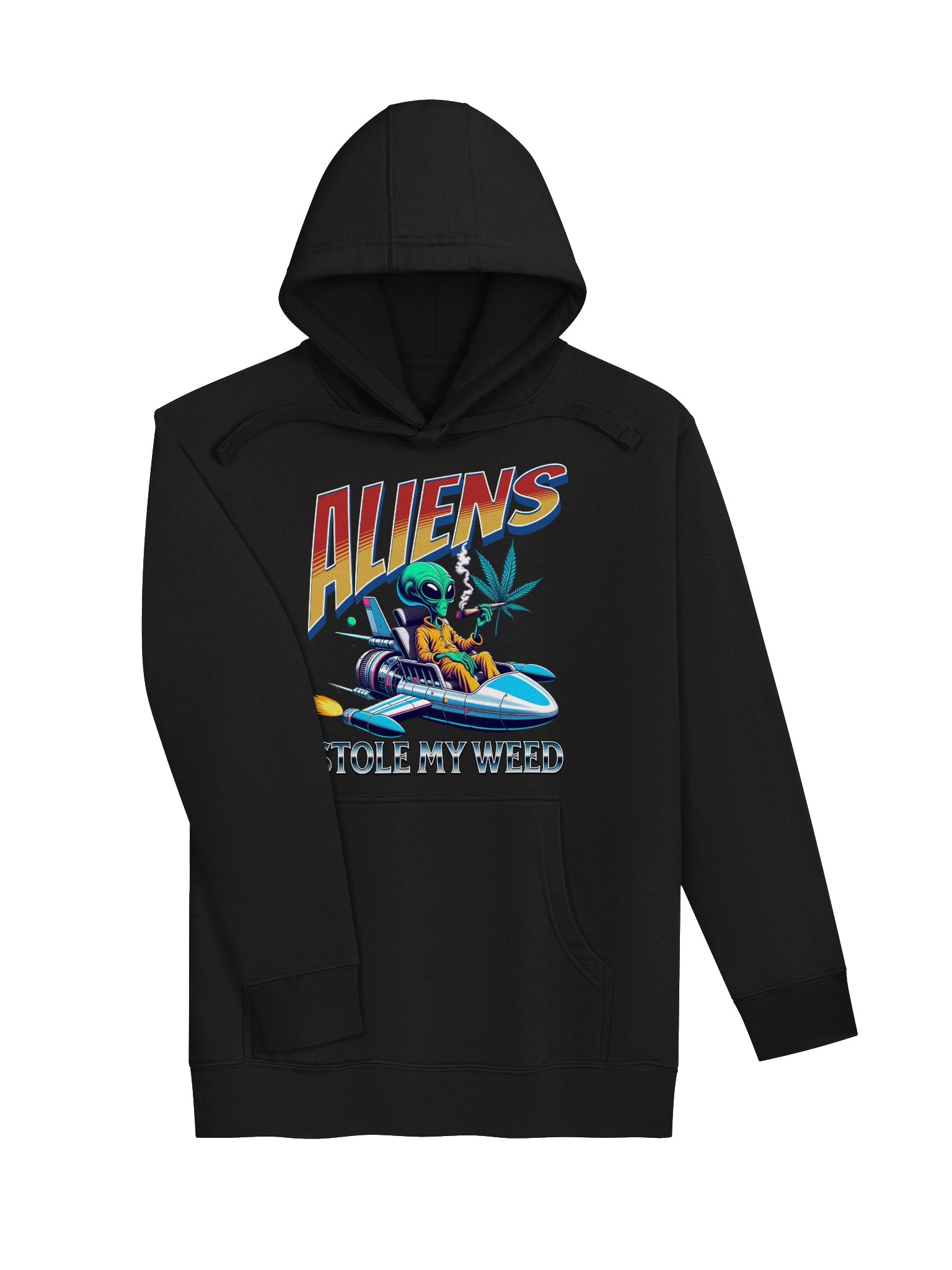 Aliens Stole My Weed - Out of this World - Stoner Style | Unisex Premium Hoodie product image (5)