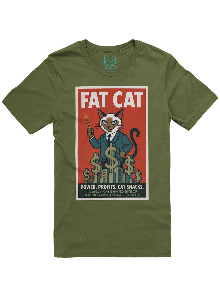 Wall Street Parody Fat Cat Money Boxy Fit Unisex T-Shirt product image (37)