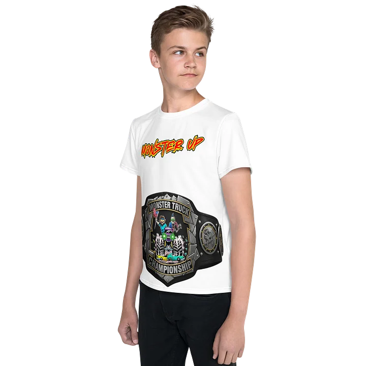 All-Over Print Youth Crew Neck T-Shirt : MONSTER UP CHAMPIONSHIP BELT product image (2)
