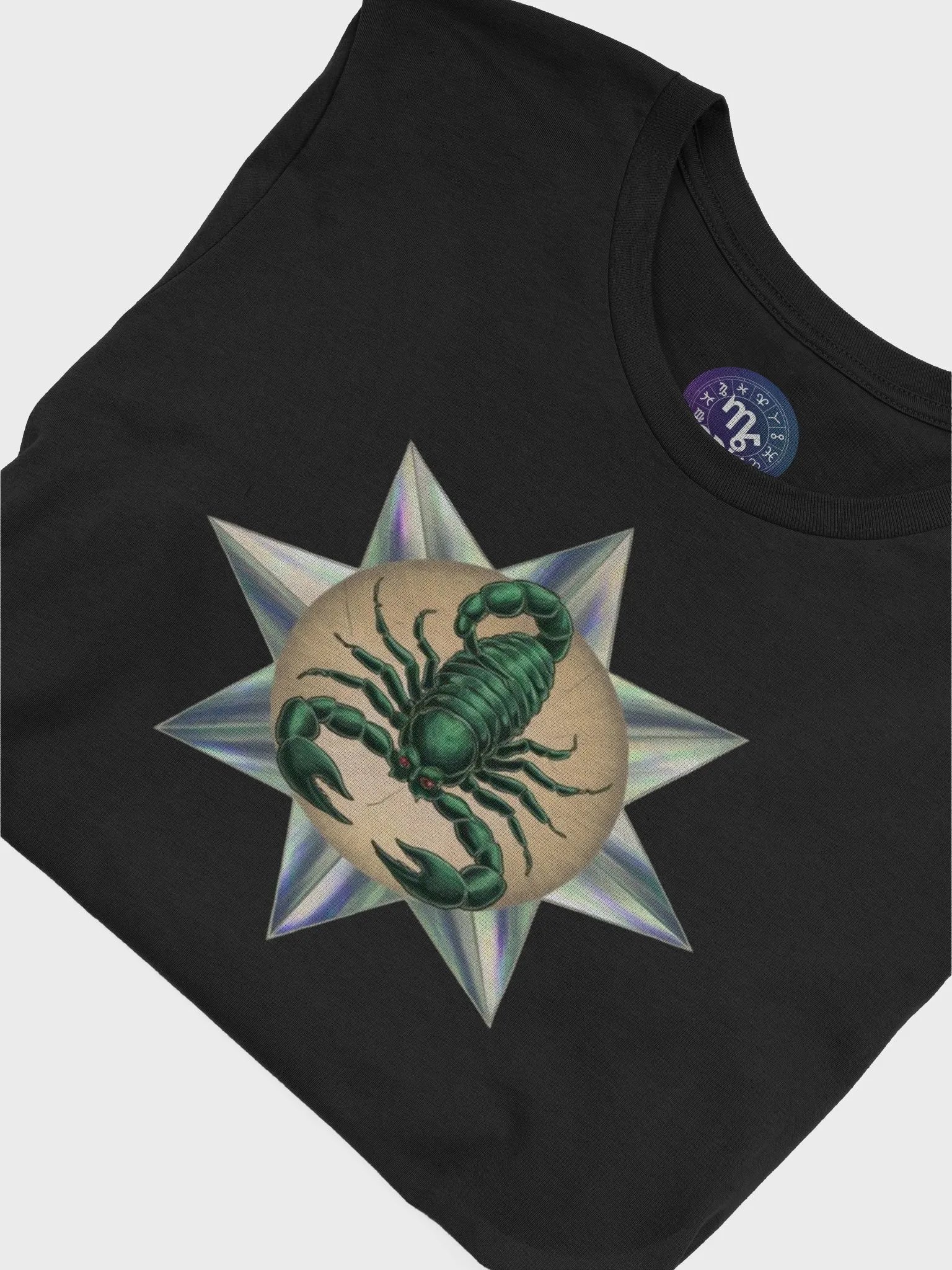 Unisex Scorpio Zodiac T-Shirt - Holographic Scorpion Design product image (7)