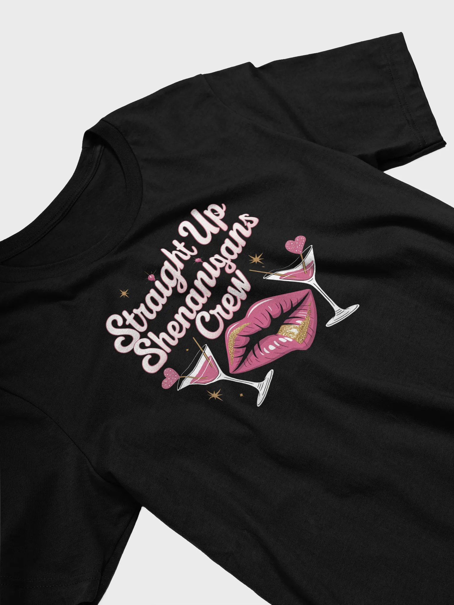 Shenanigans Crew Pink Lips T-Shirt product image (3)