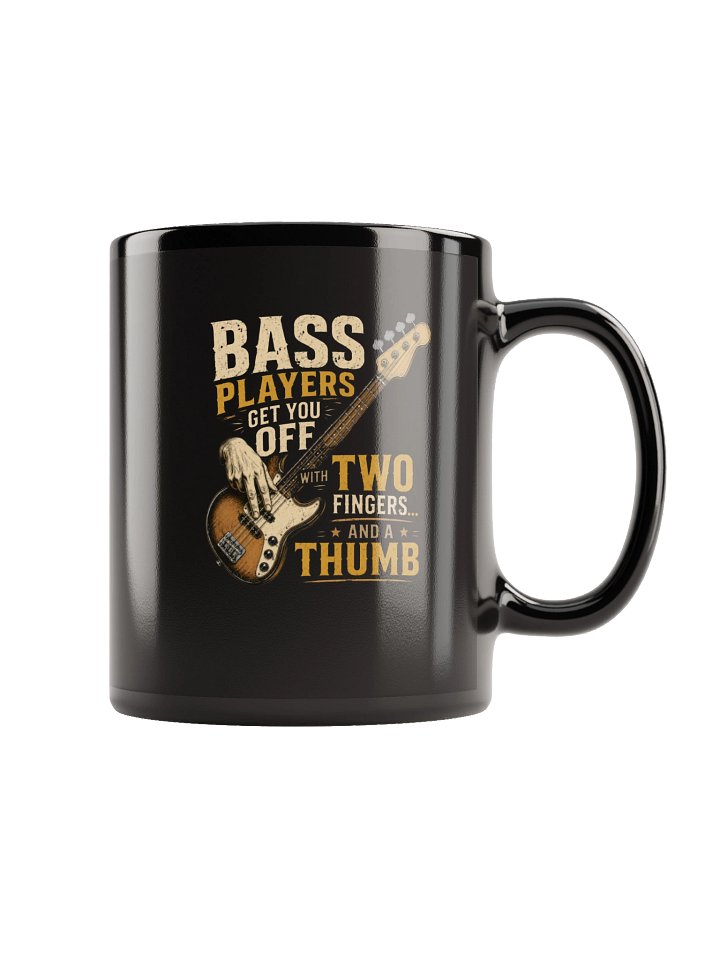 Two-Finger Bass Players Mug — Vintage Twin Graphic product image (2)