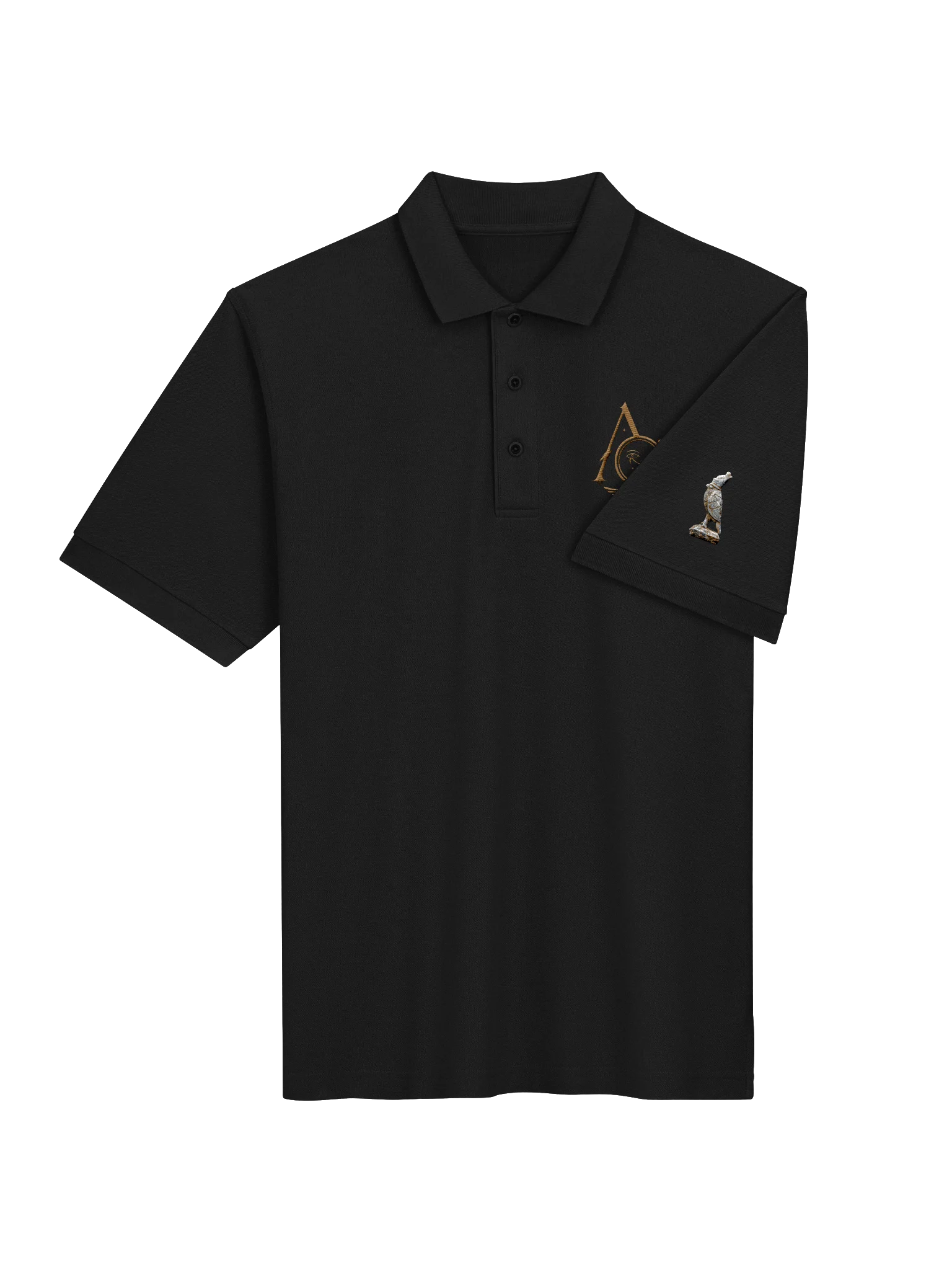 Alpha And Omega Polo Shirt Black product image (4)