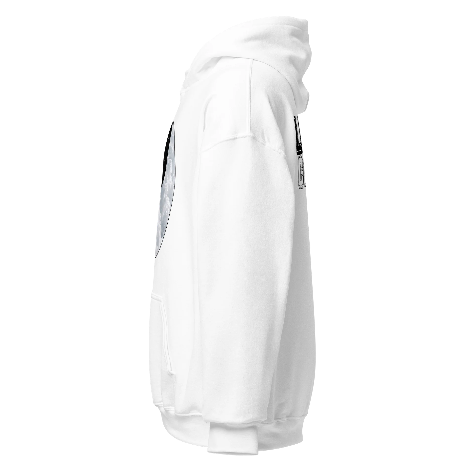 Logic comics B&W hoodie product image (2)