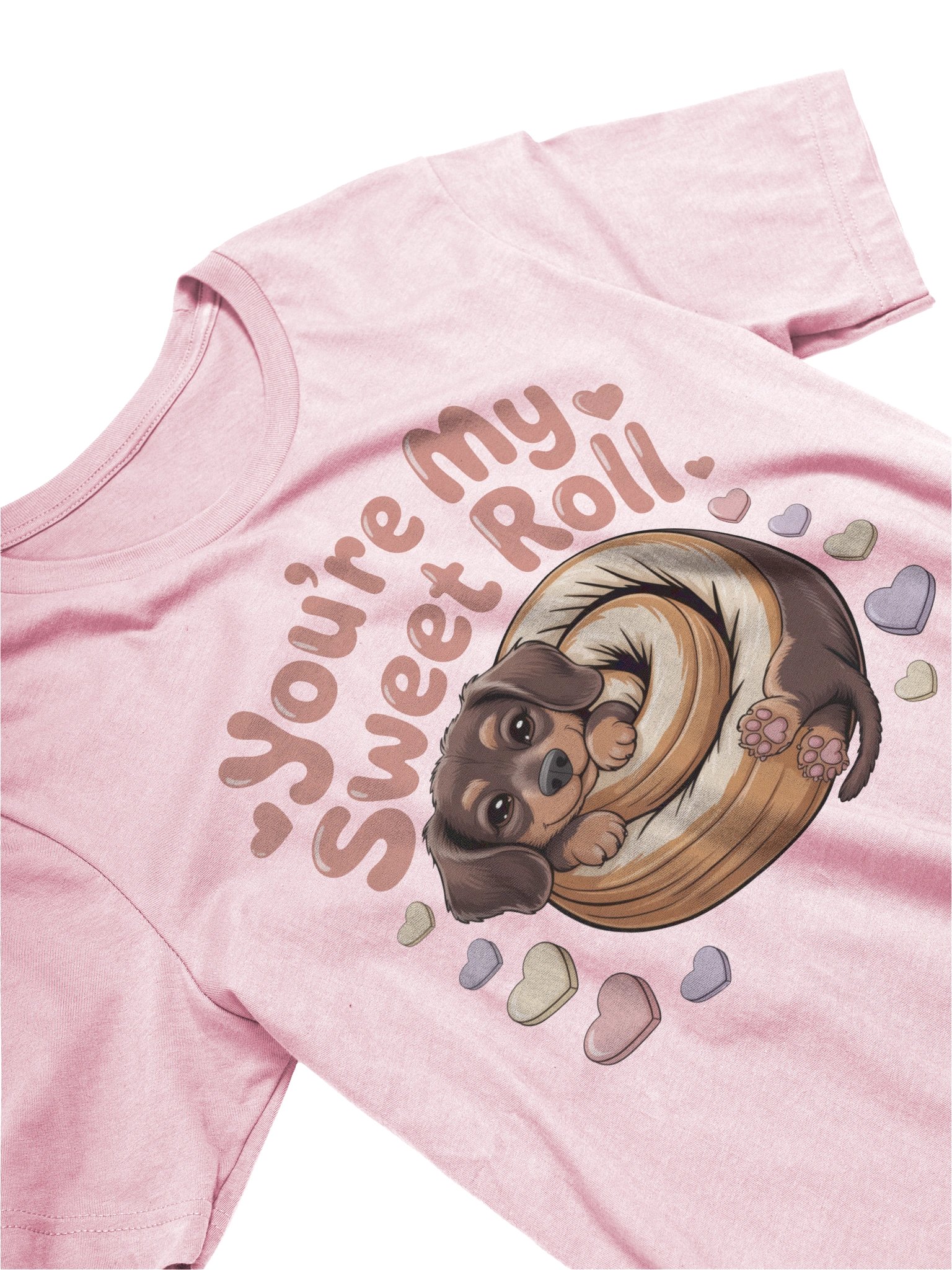 You’re My Sweet Roll Dachshund Shirt – Cute Valentine Wiener Dog Gift Tee product image (6)