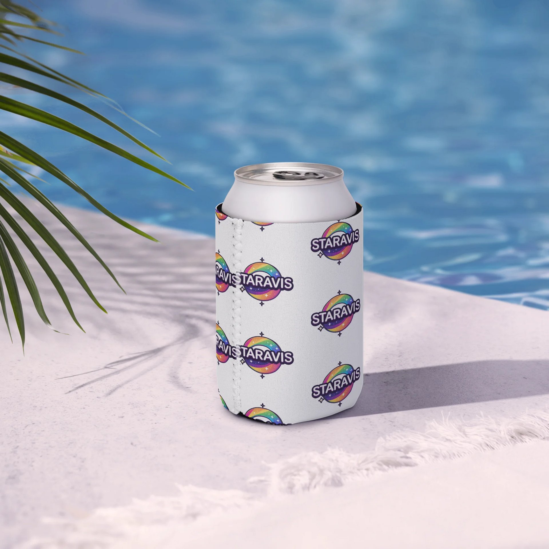 Rainbow Star Can Cooler product image (6)