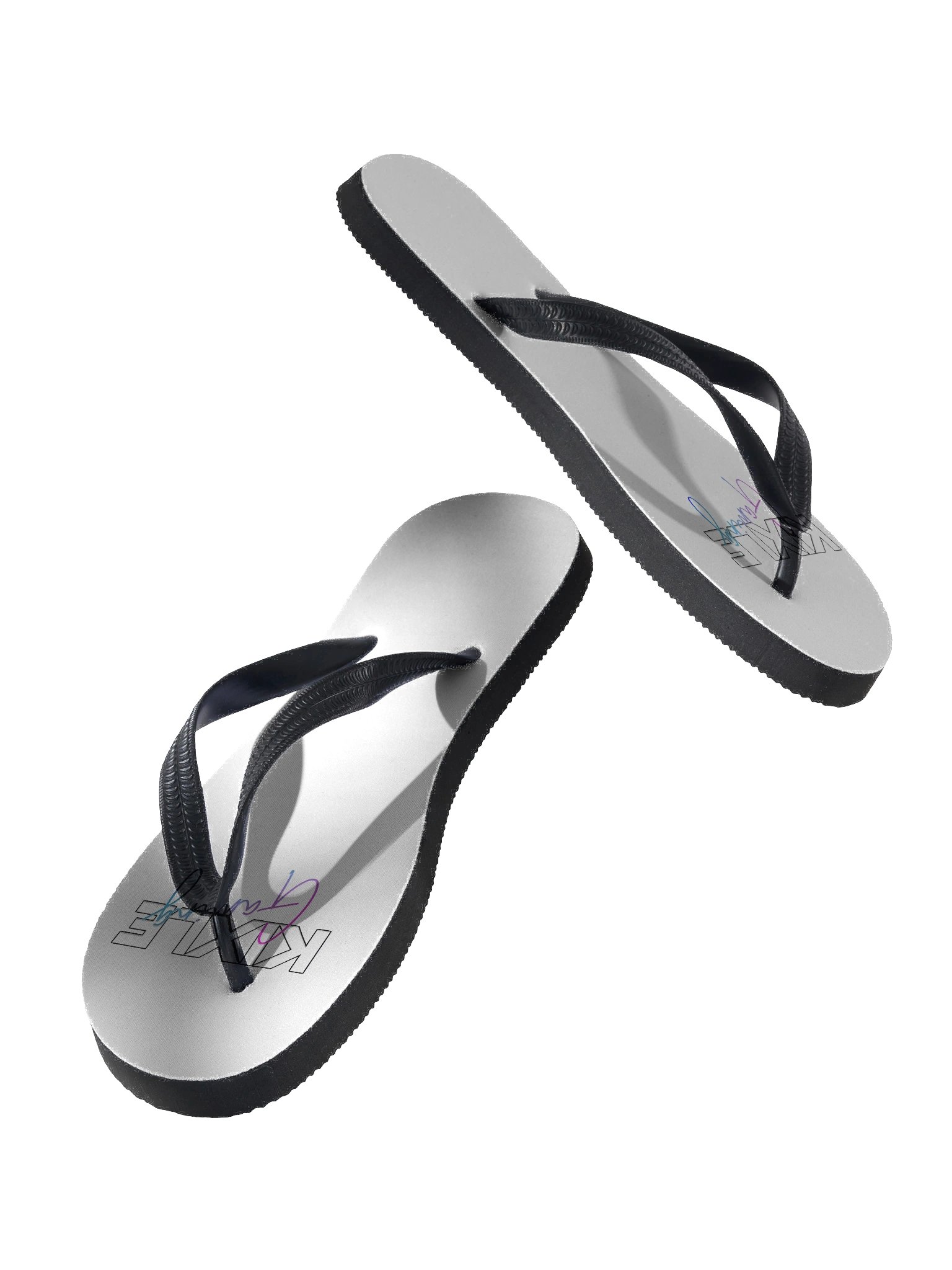 KIXLE Gaming White Flip-Flops product image (2)
