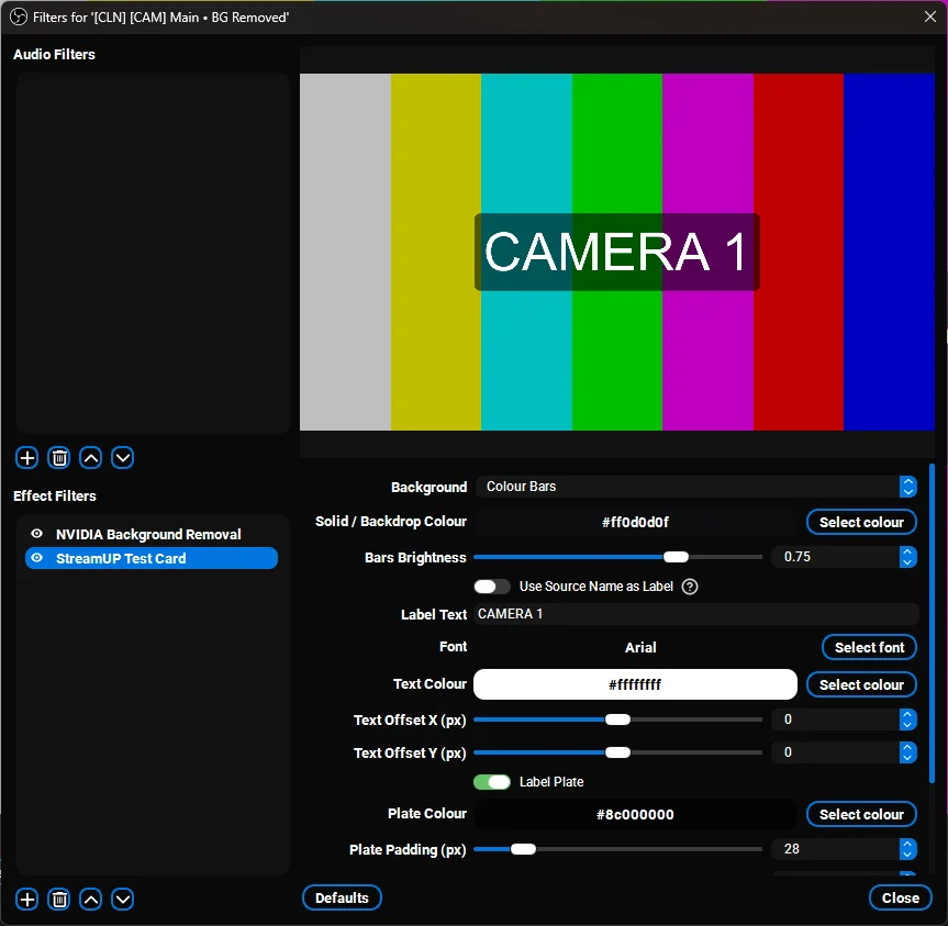 OBS Plugin - StreamUP Test Card product image (1)