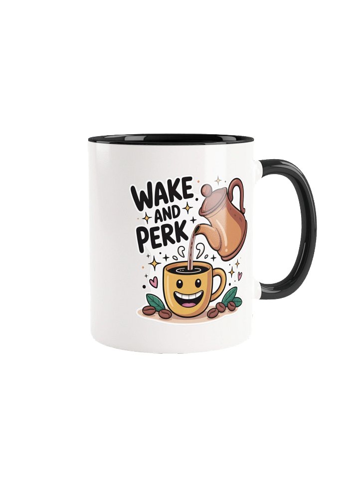 Wake and Perk Coffee Mug- with Color Inside product image (1)