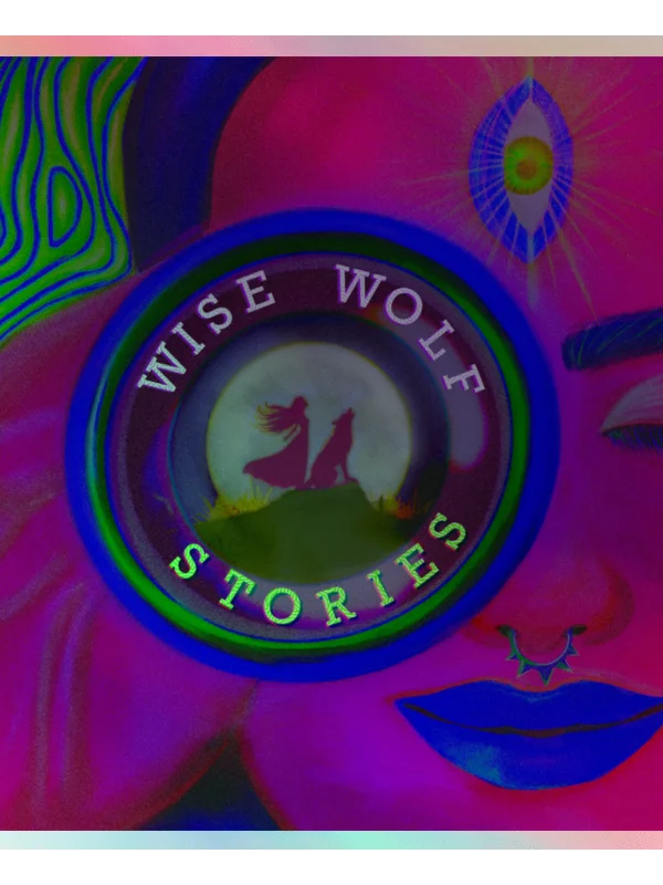Wise Wolf Wellness Podcast Holographic Sticker Sheet product image (6)