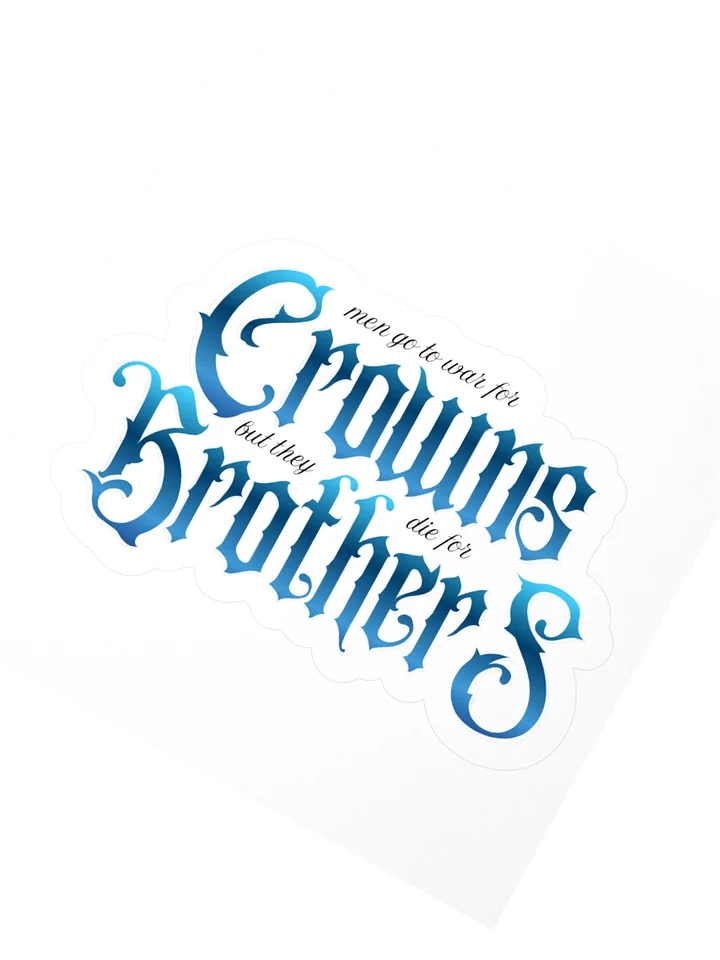 Crowns and Brothers Kiss Cut Sticker product image (2)