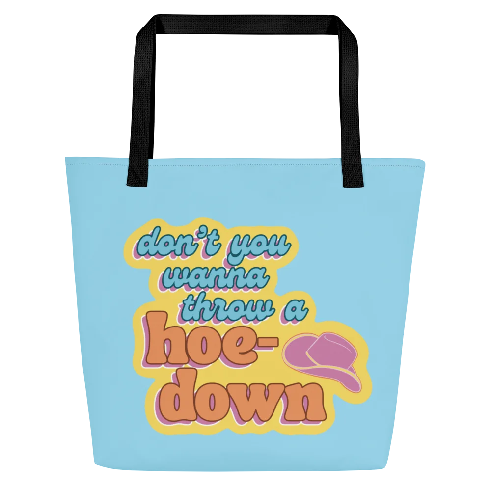 Don't You Wanna Throw a Hoedown Blue Tote Bag product image (1)