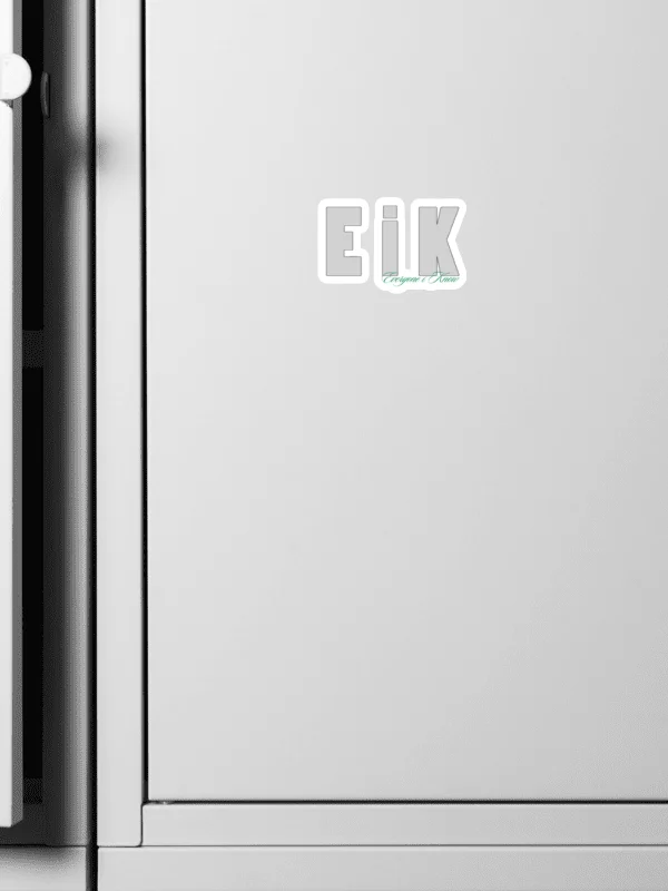 EIK Cursive Green Kiss-Cut Vinyl Decal product image (2)