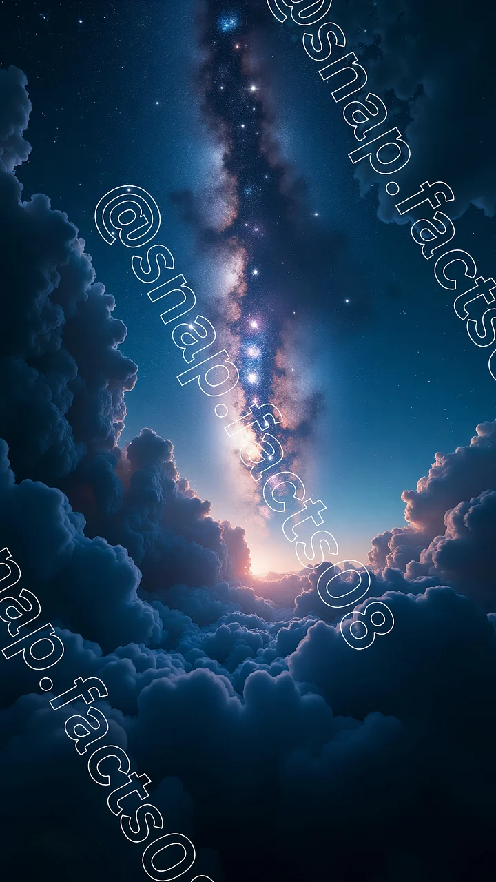 Gate to the Galaxy – Heavenly Starscape Above the Clouds product image (1)