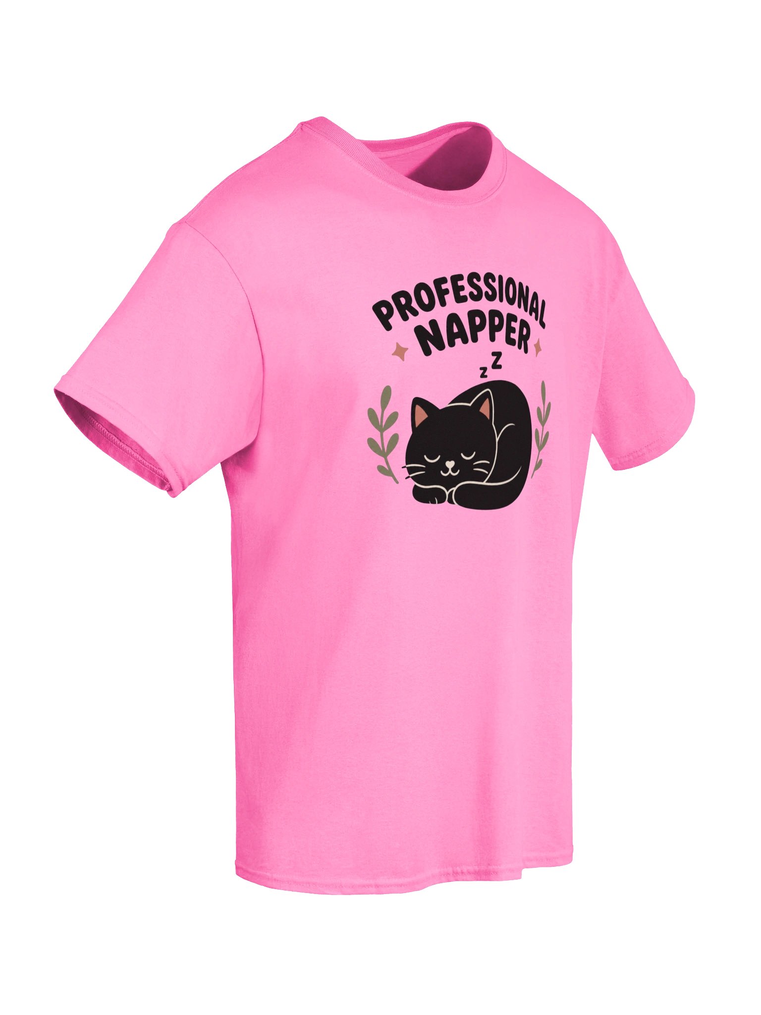 Professional Napper Cat T-Shirt – Funny Sleeping Black Cat Design for Cat Lovers product image (58)