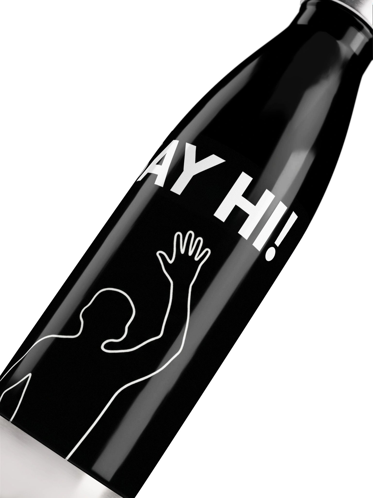 VIRAL Silhouette "Say Hi!" Water Bottle | Iconic Immersive Dance Workout Insulated Stainless Steel Flask product image (5)