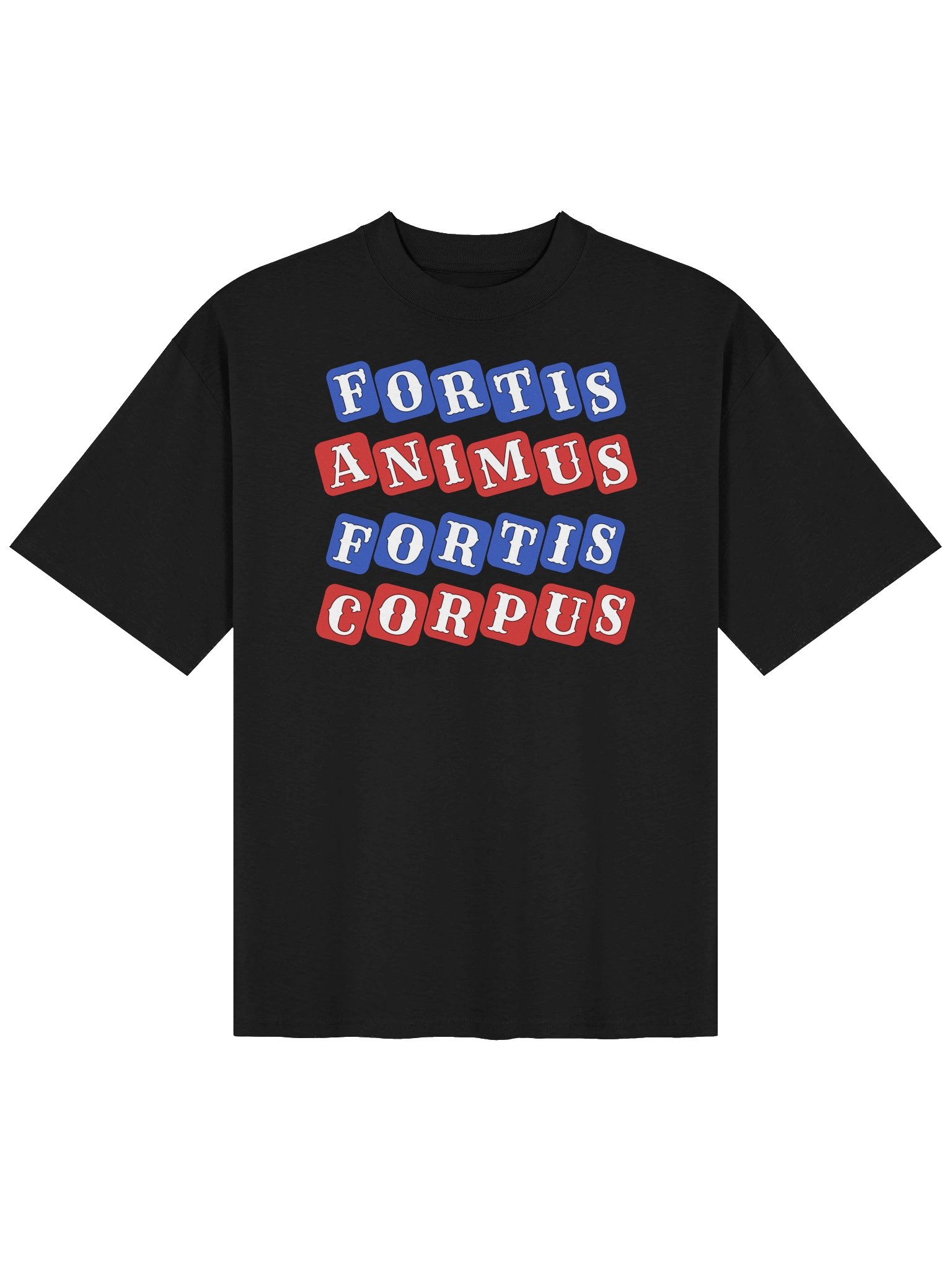 Strong Mind Strong Body In Latin Unisex Organic Cotton Oversized Graphic T-shirt product image (1)