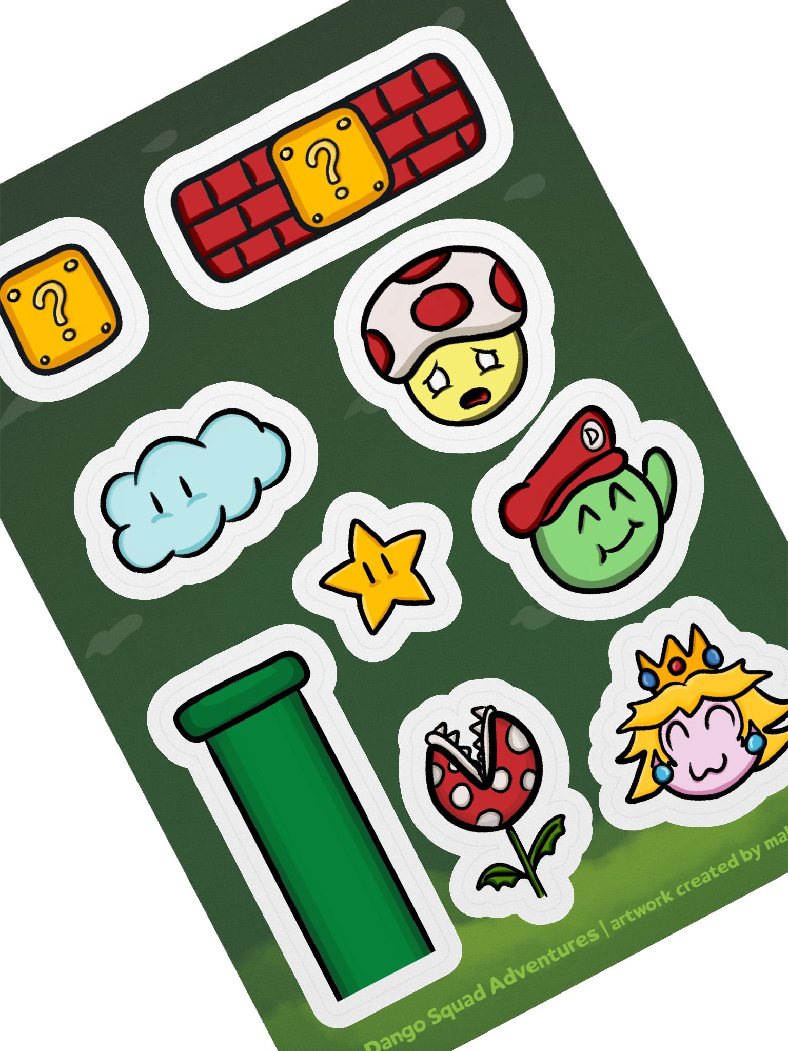 Dango Mario Set - Kiss Cut Sticker Sheet product image (2)