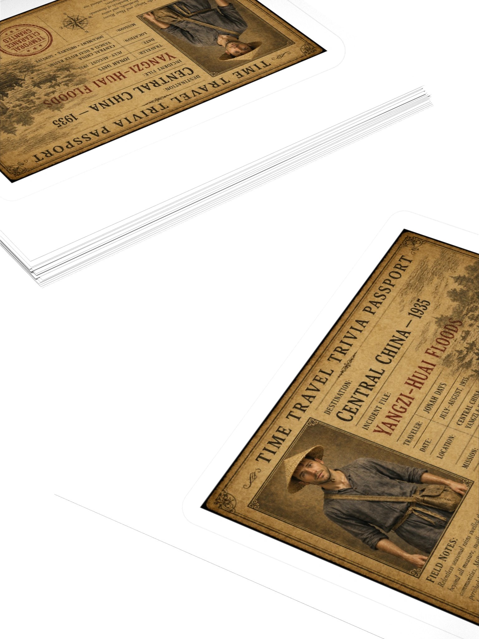 Yangzi–Huai Floods — 1935 Incident Passport Sticker product image (4)